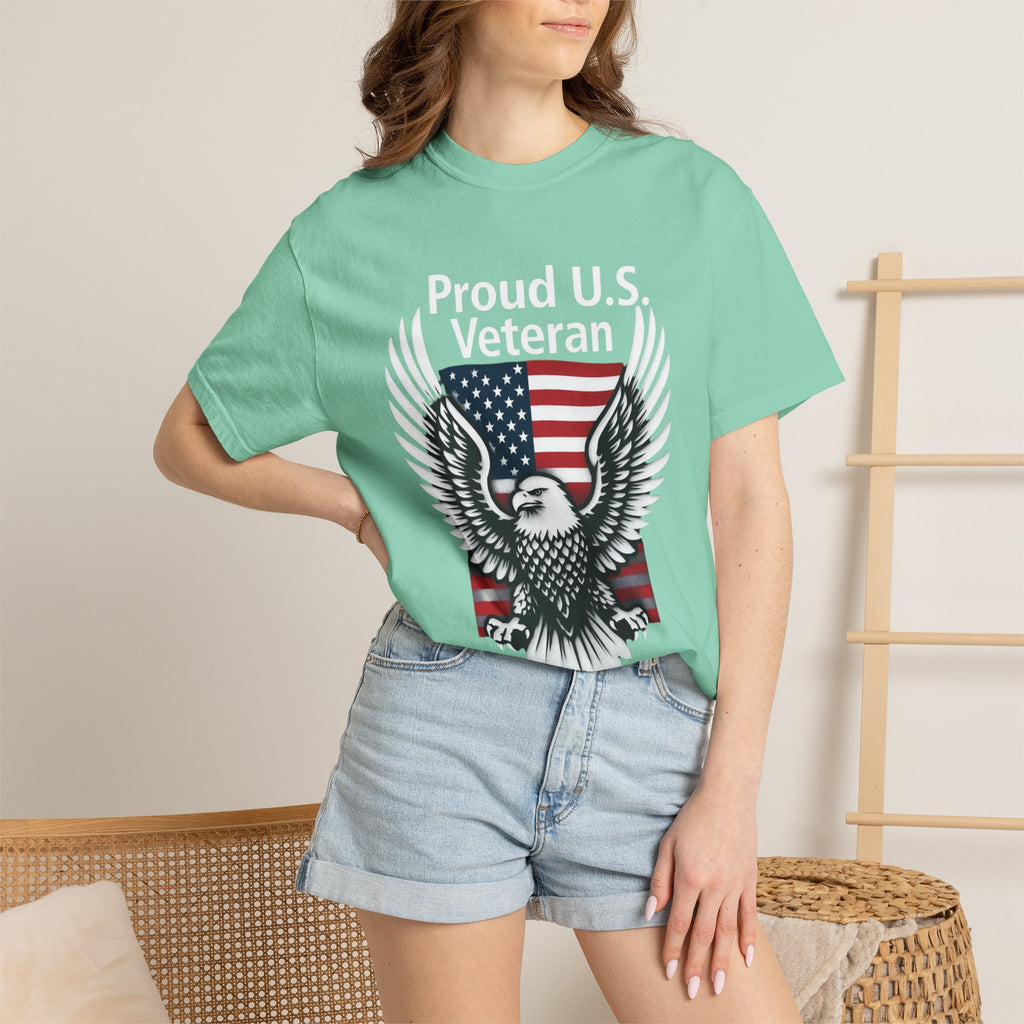 "Proud Veteran" Unisex Garment-Dyed T-shirt