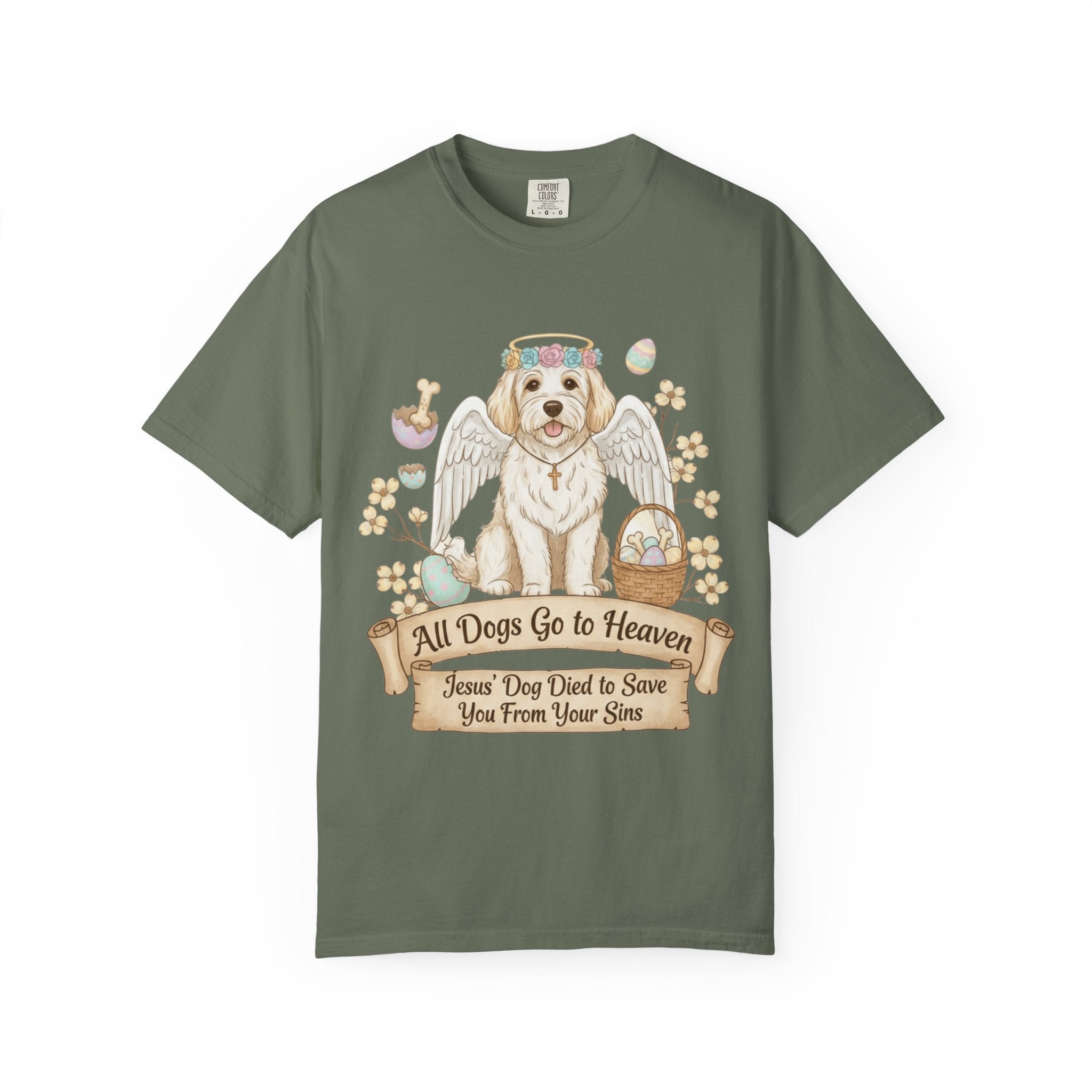 "All Dogs Go to Heaven 2" Unisex Garment-Dyed T-shirt