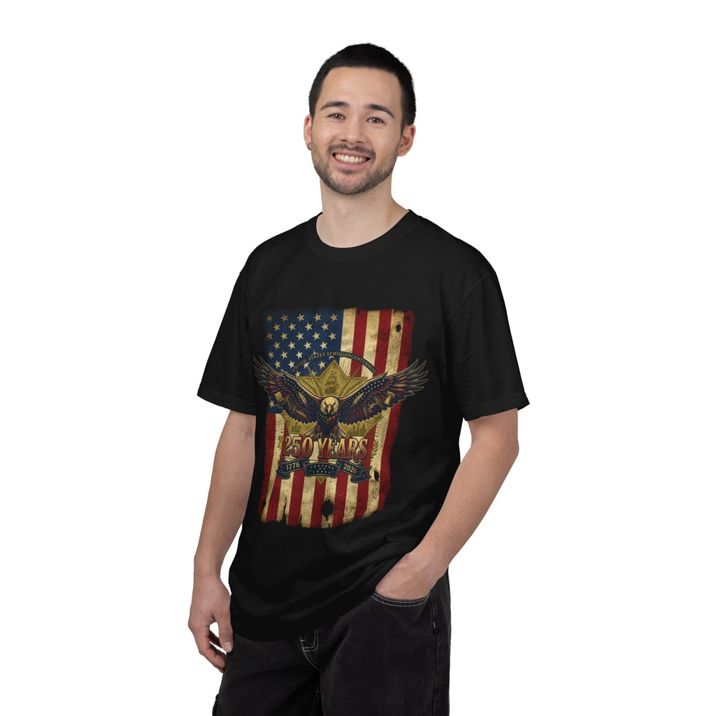 "Eagle and Flag 250 Years" Unisex Garment-Dyed Tee