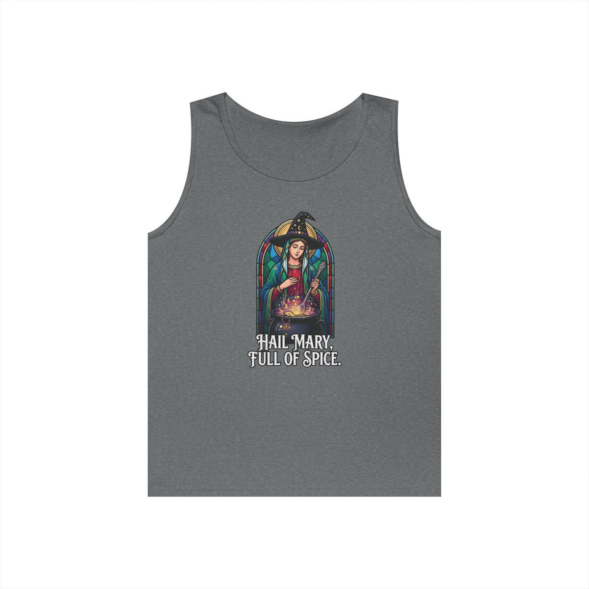 Color: Graphite Heather | Hail Mary Full of Spice Tank Top