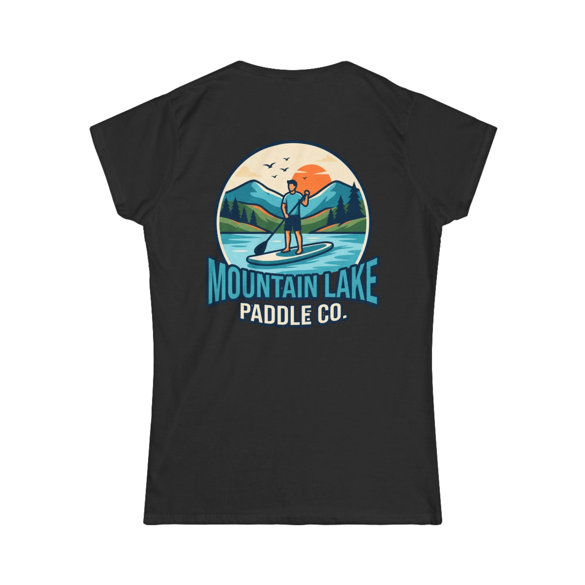 "Mountain Lake Paddle Board" Women's Tee