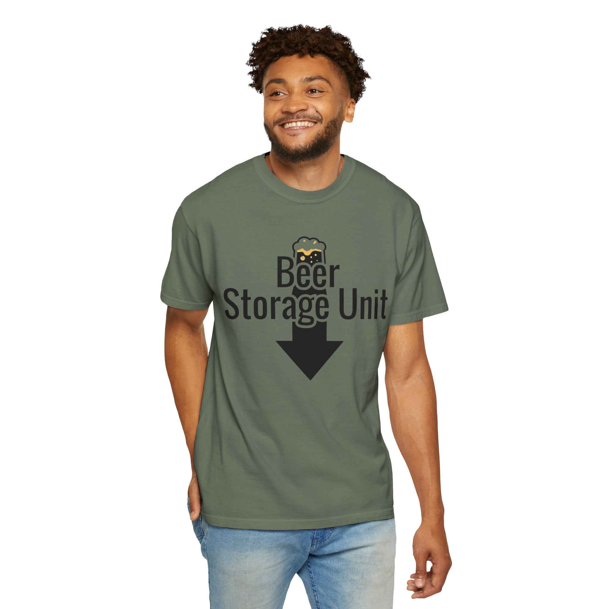 "Beer Storage Unit 2" Unisex Garment-Dyed T-shirt