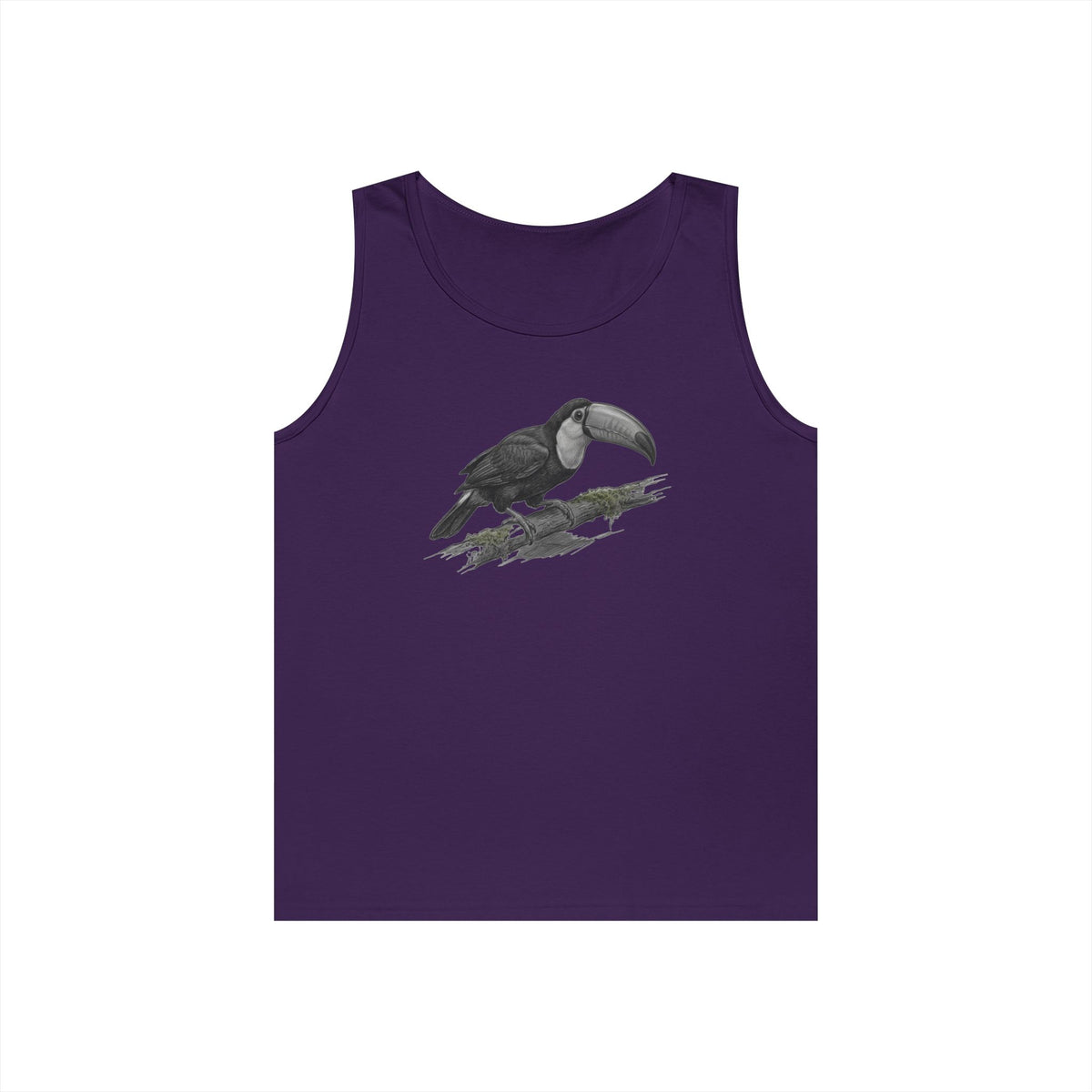 "Pencil Sketch Art Toucan" Tank Top