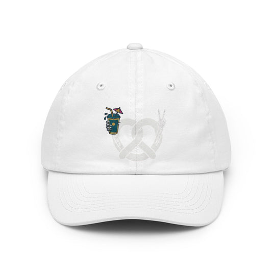 Color: White | Flexible But Not About Brunch Dad Hat — Graphic