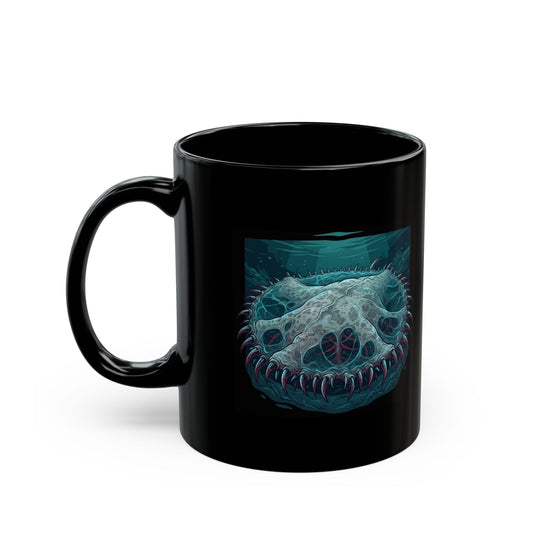 "El Cuero-The Hide (South American Folklore)" Black Ceramic Mug