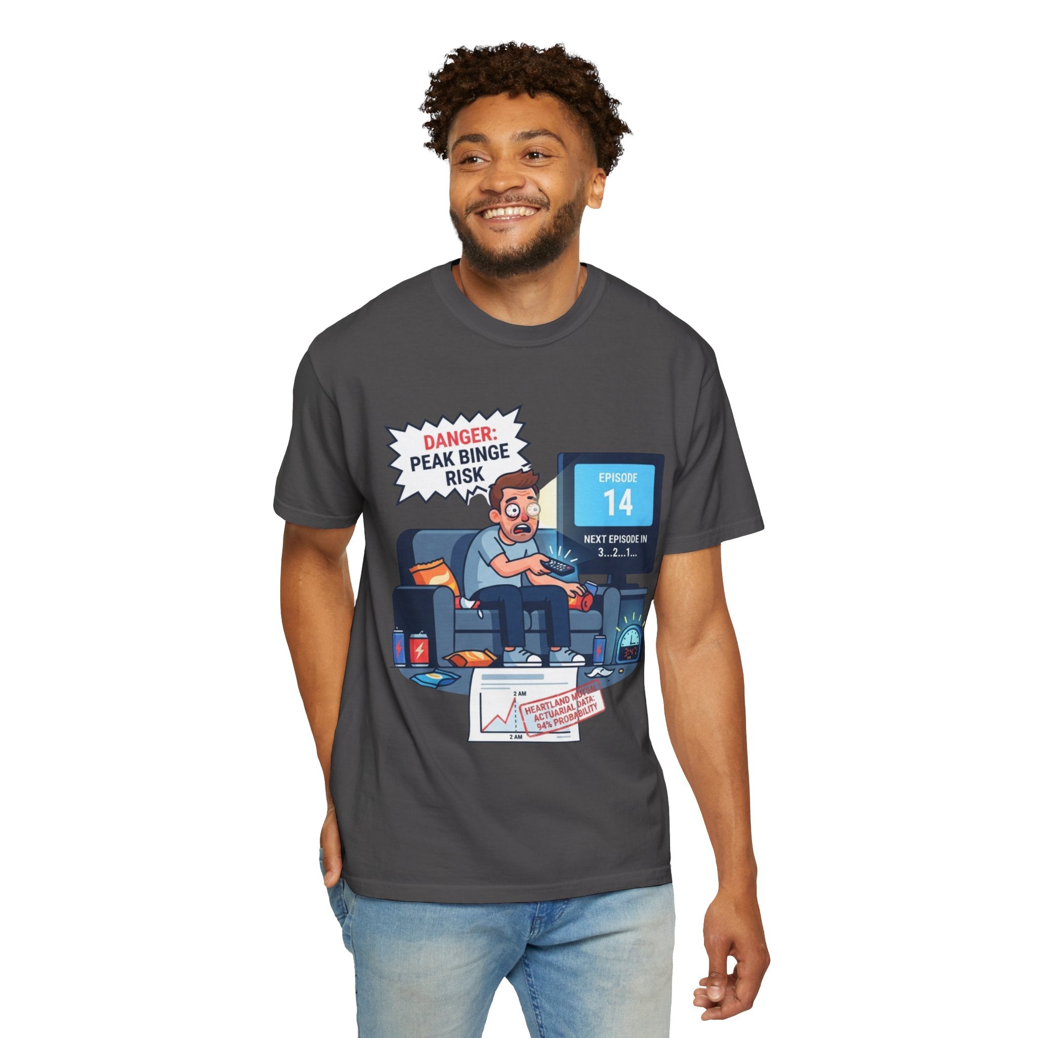 "Peak Bing Risk" Unisex Garment-Dyed Tee