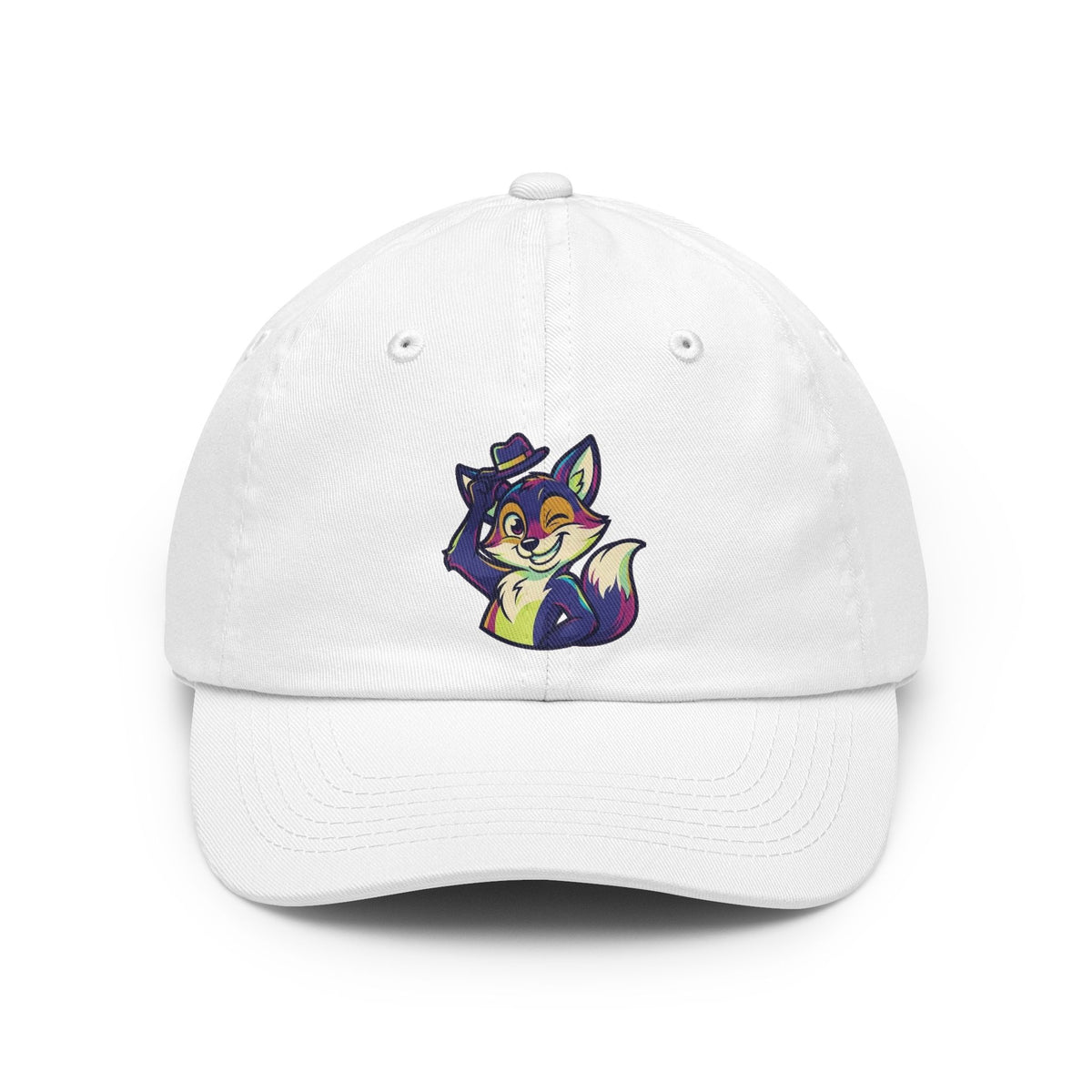 Color: White | Mischievous Dad Hat — Graphic