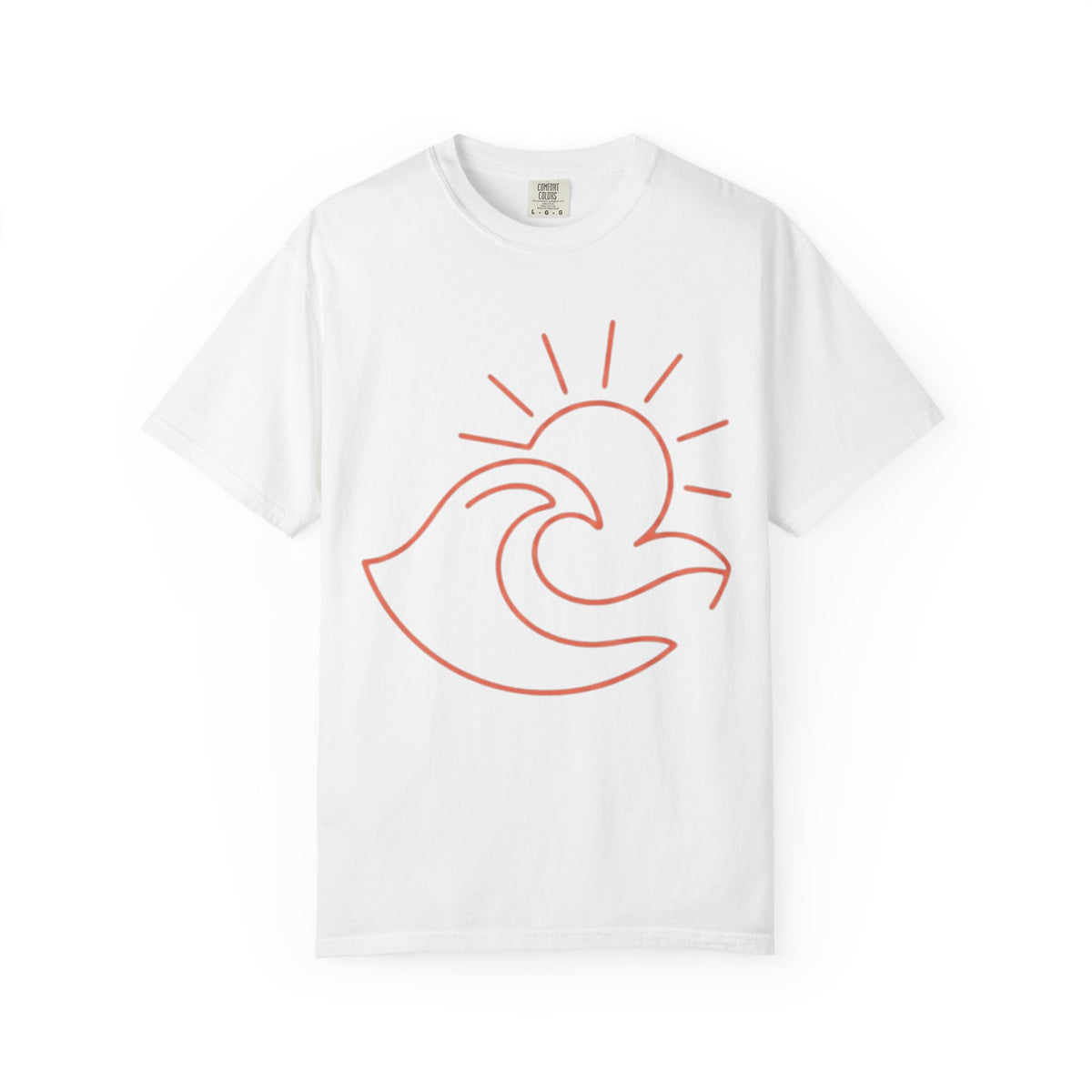 Color: White | Sun Unisex Garment-Dyed Tee
