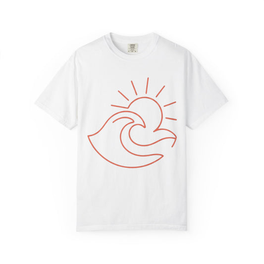 Color: White | Sun Unisex Garment-Dyed Tee