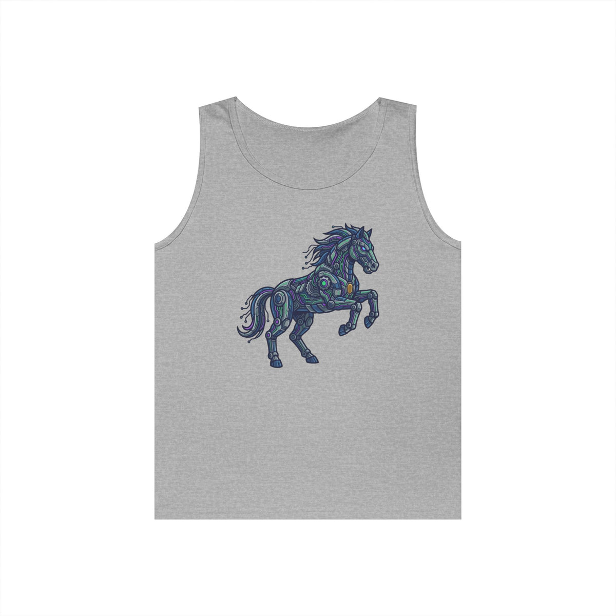 Color: Sport Grey | Cyber Mustang Tank Top