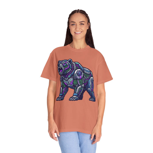 Color: Terracotta | Cyber Bear Unisex Garment-Dyed Tee