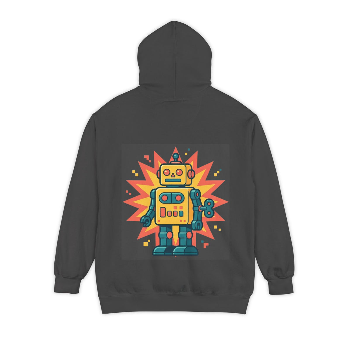 Color: Pepper | Toy Robot Garment-Dyed Hoodie