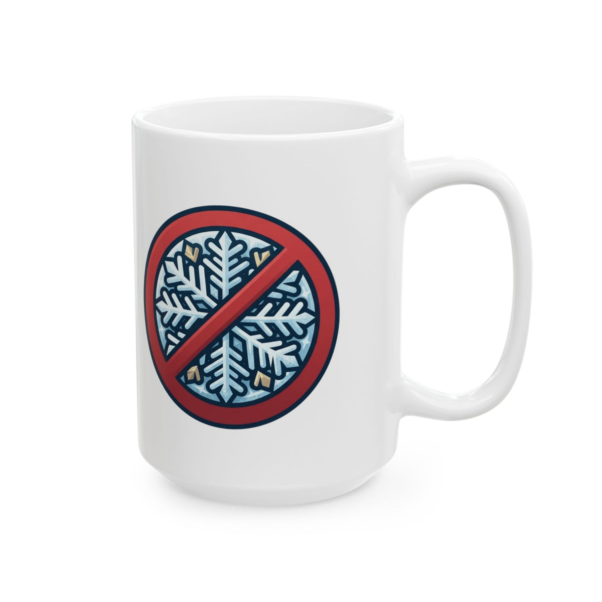 "Oh Come All Ye" White Ceramic Mug — Graphic