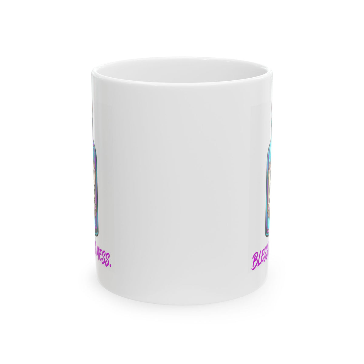 "Holy Lube" White Ceramic Mug