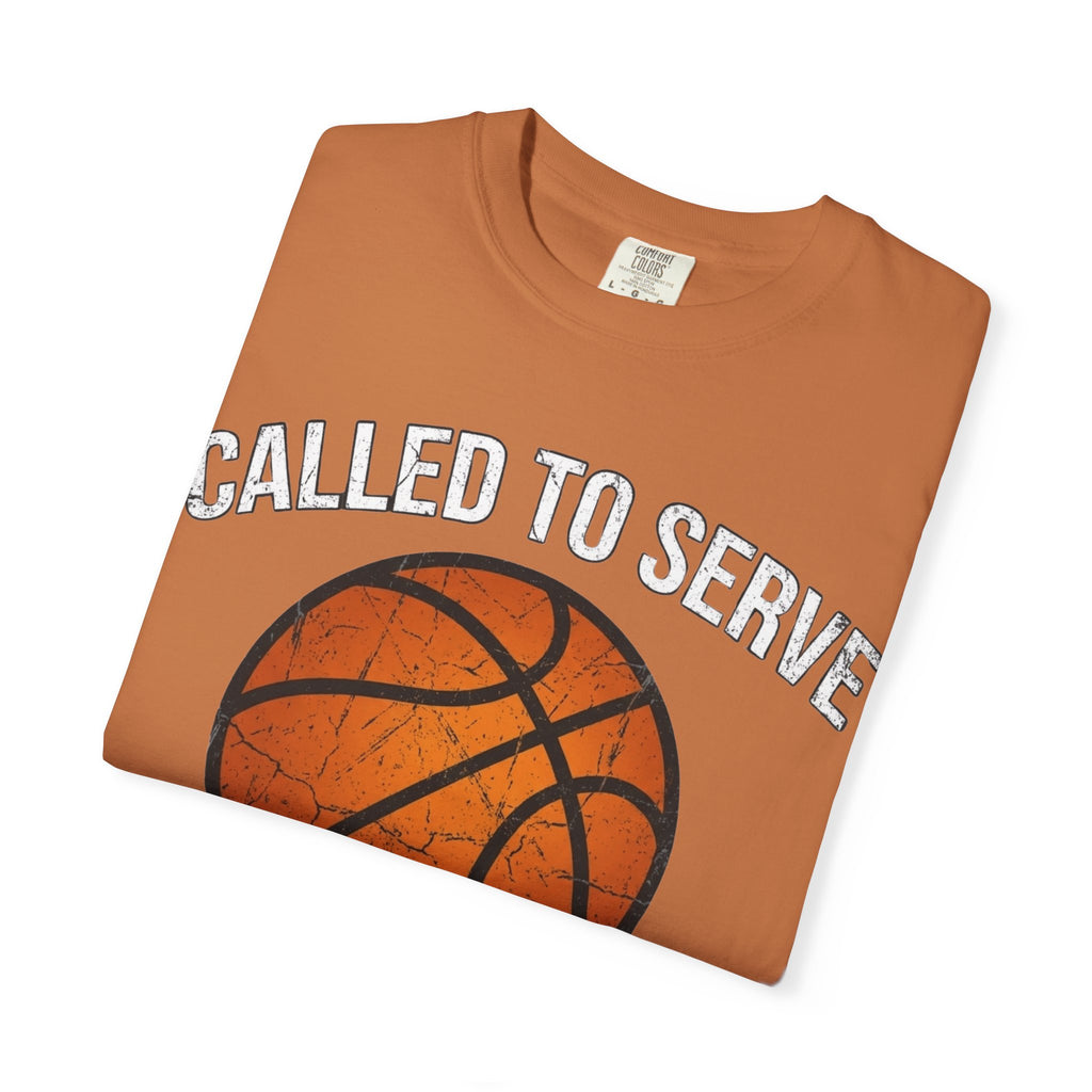 Called To Serve The Lord's Team Christian Basketball T-Shirt - Distressed Religious Sports Tee for Men and Women