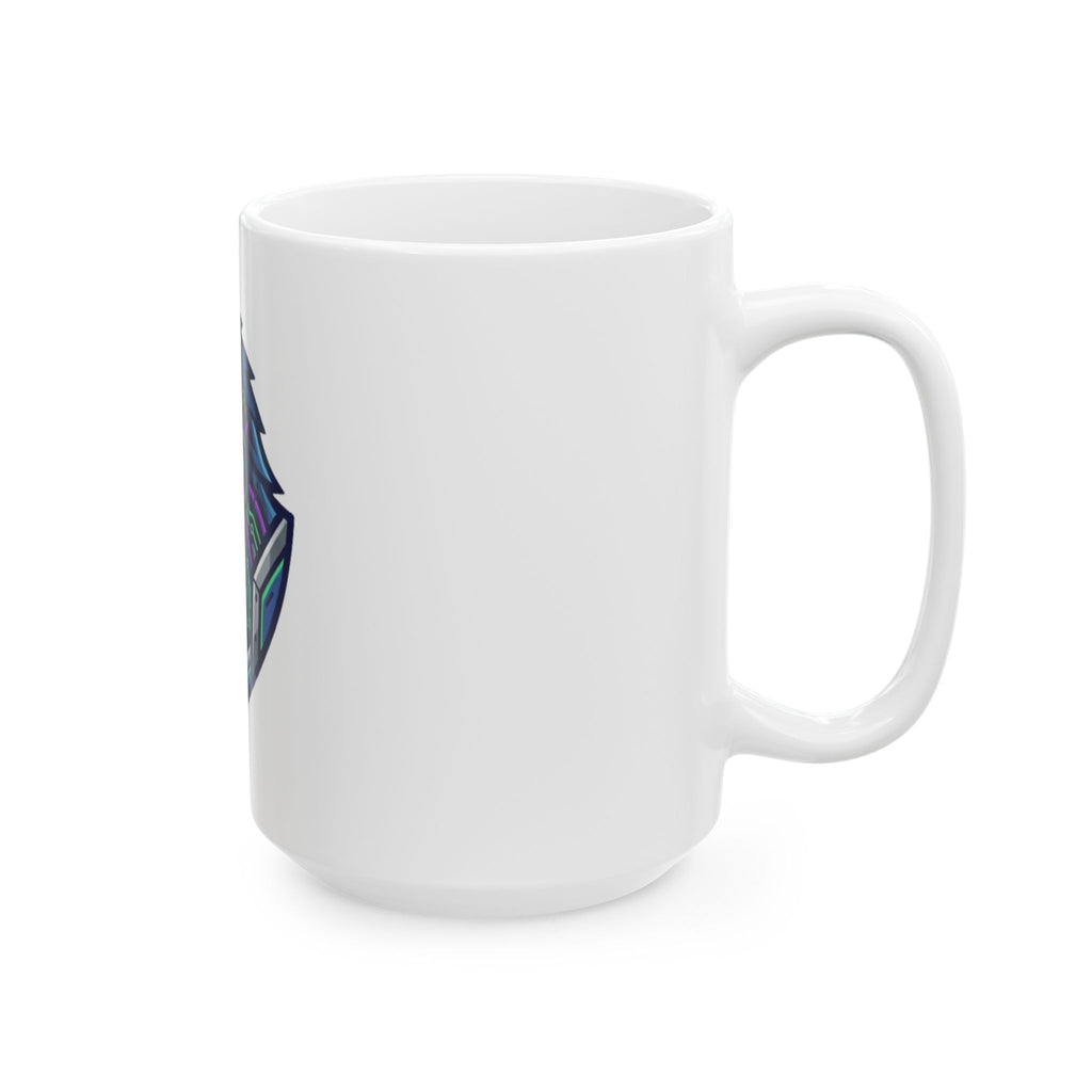 "Cyber Gorilla" White Ceramic Mug — Graphic