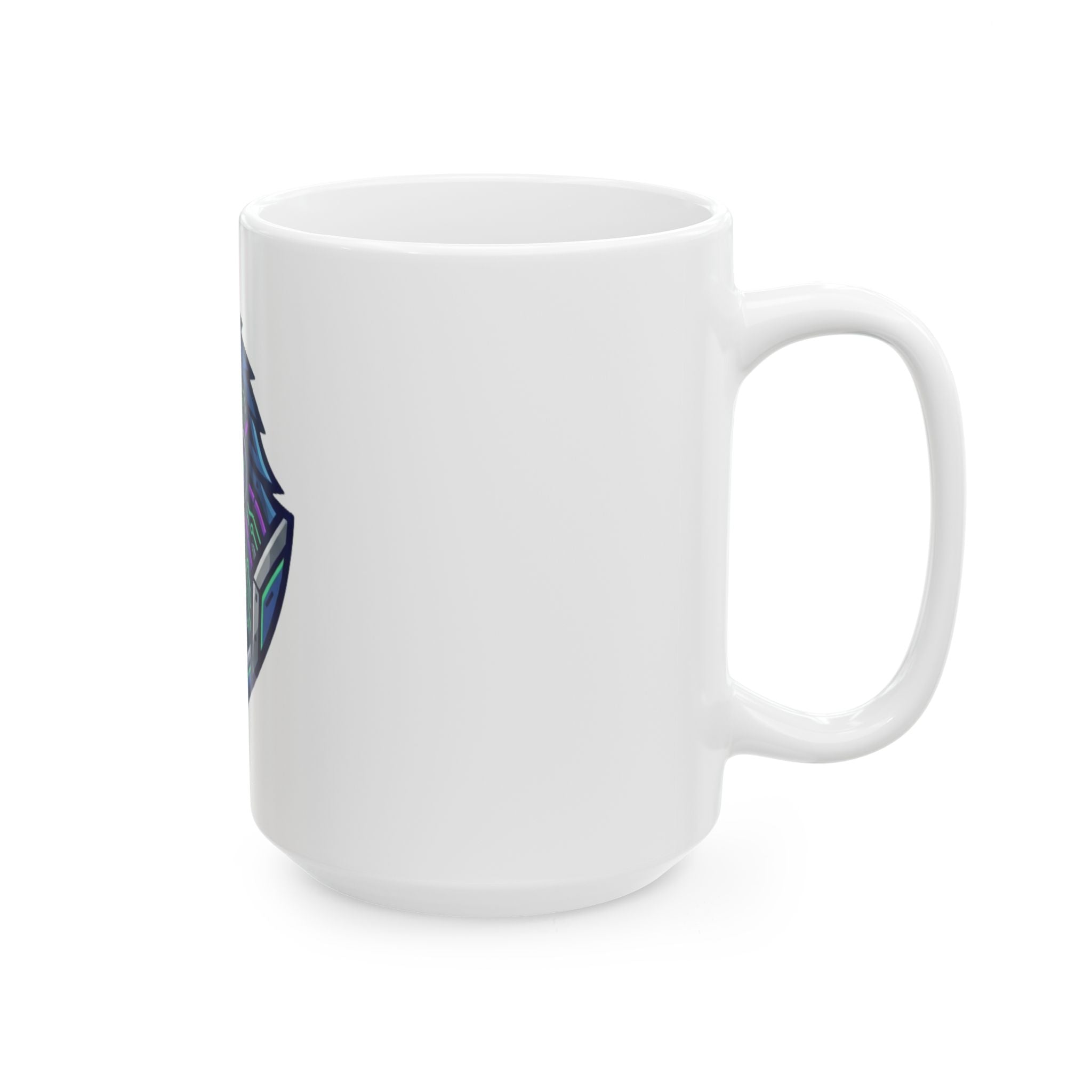 "Cyber Gorilla" White Ceramic Mug — Graphic