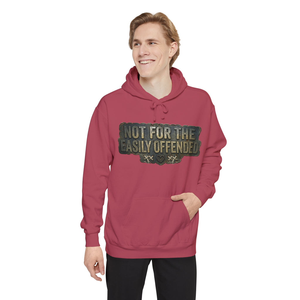 Fair Warning Label | Garment-Dyed Hoodie — AttitudeShirts