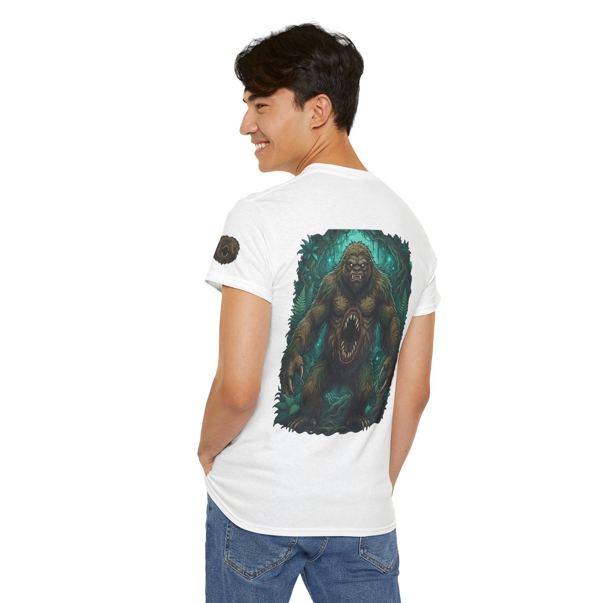 Color: White | Mapinguari (Amazon Rainforest) Premium Graphic Tee