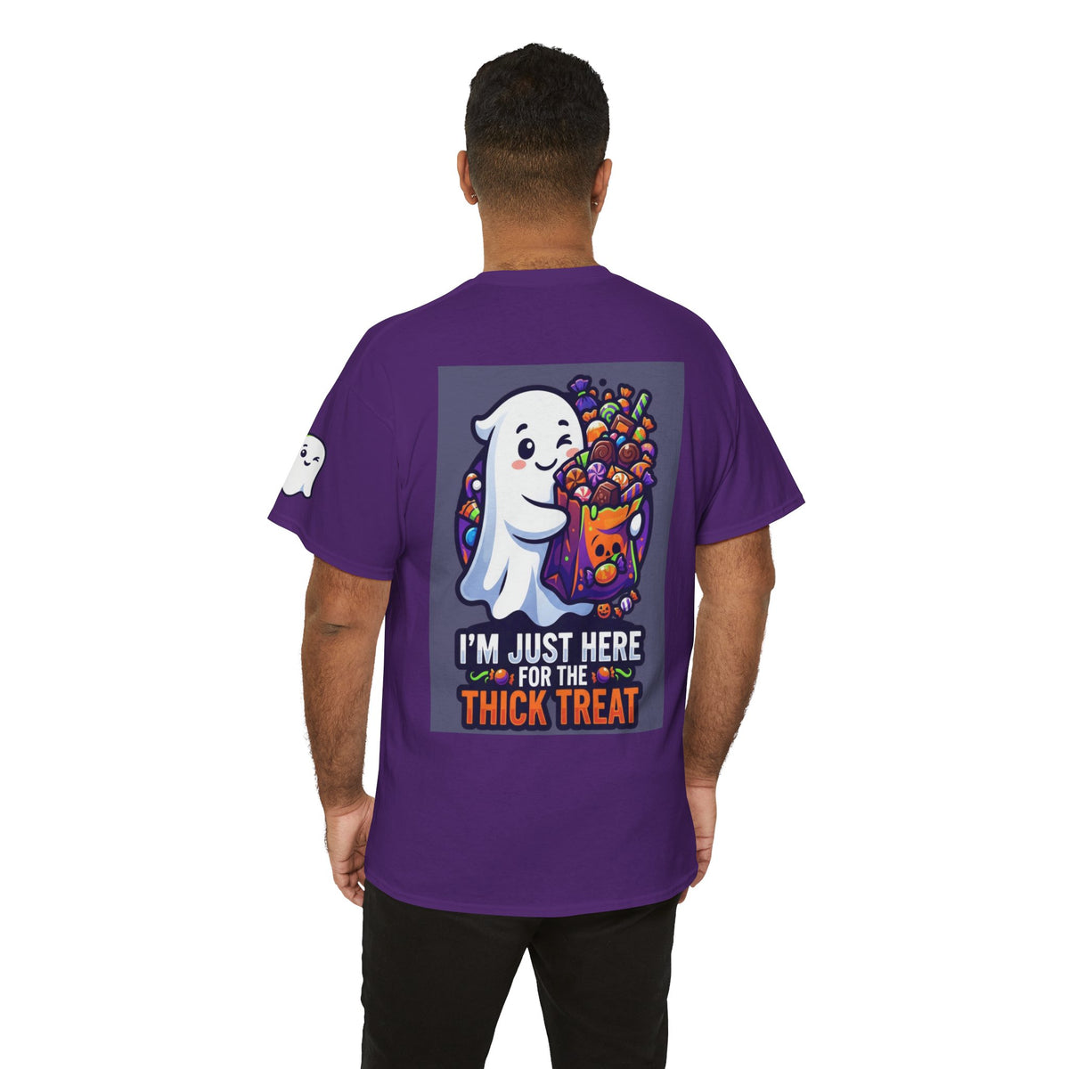 Color: Purple | I'm Just Here For The Thick Treat Premium Graphic Tee