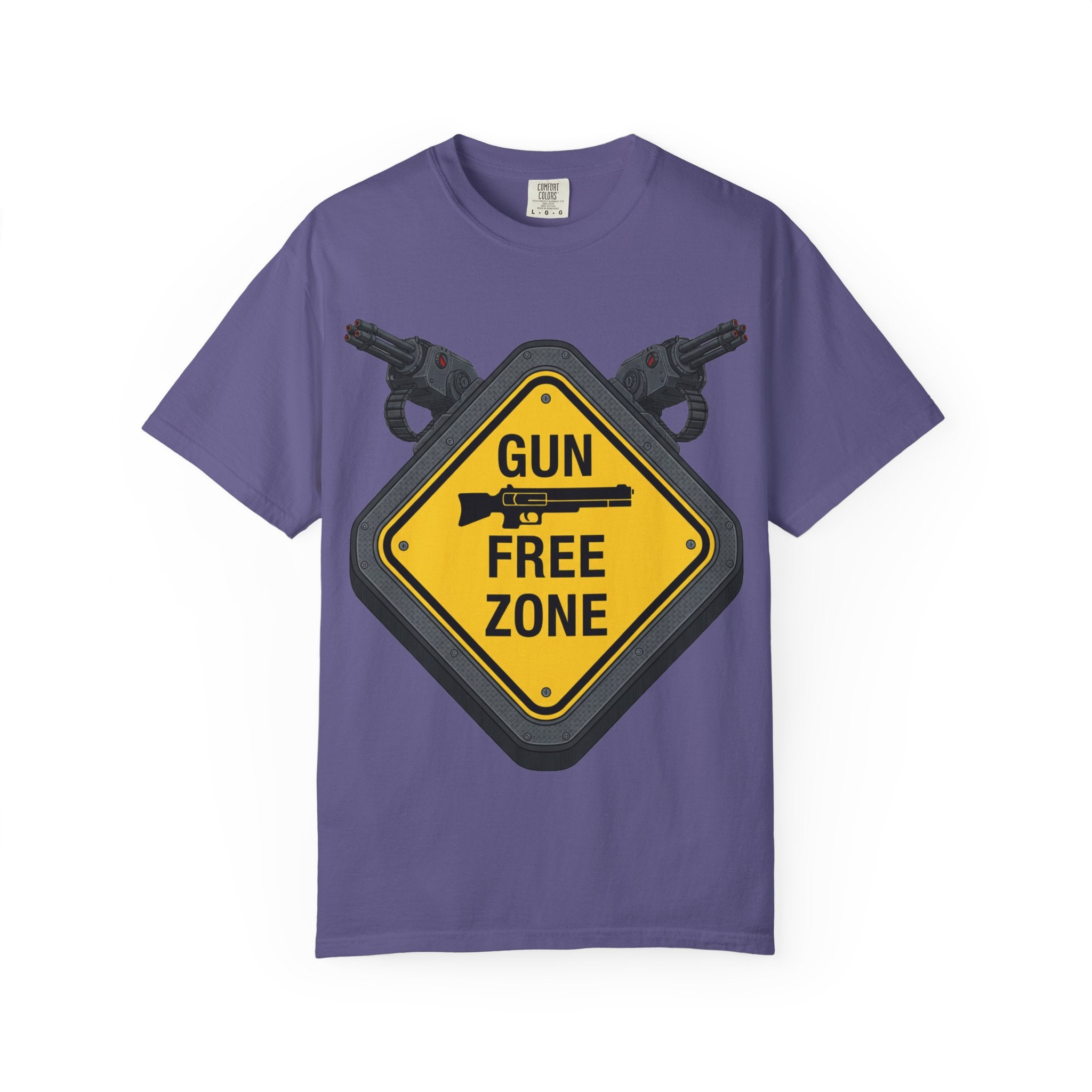 "Gun Free Zone (Heavy Metal Edition)" Unisex Garment-Dyed T-shirt