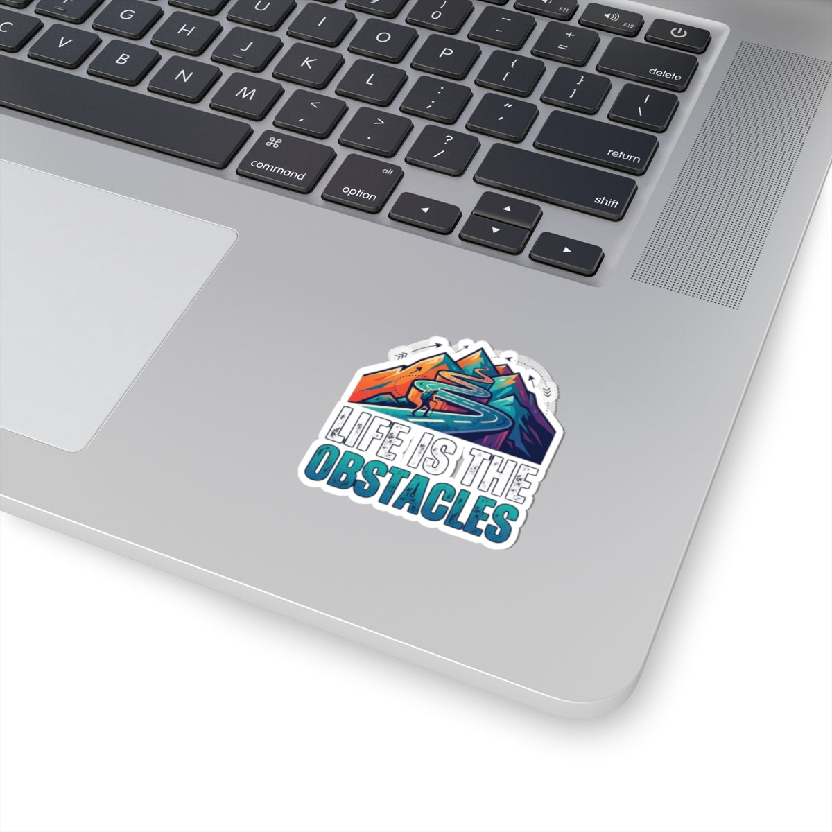 "Life Is The Obstacles" Sticker — Main