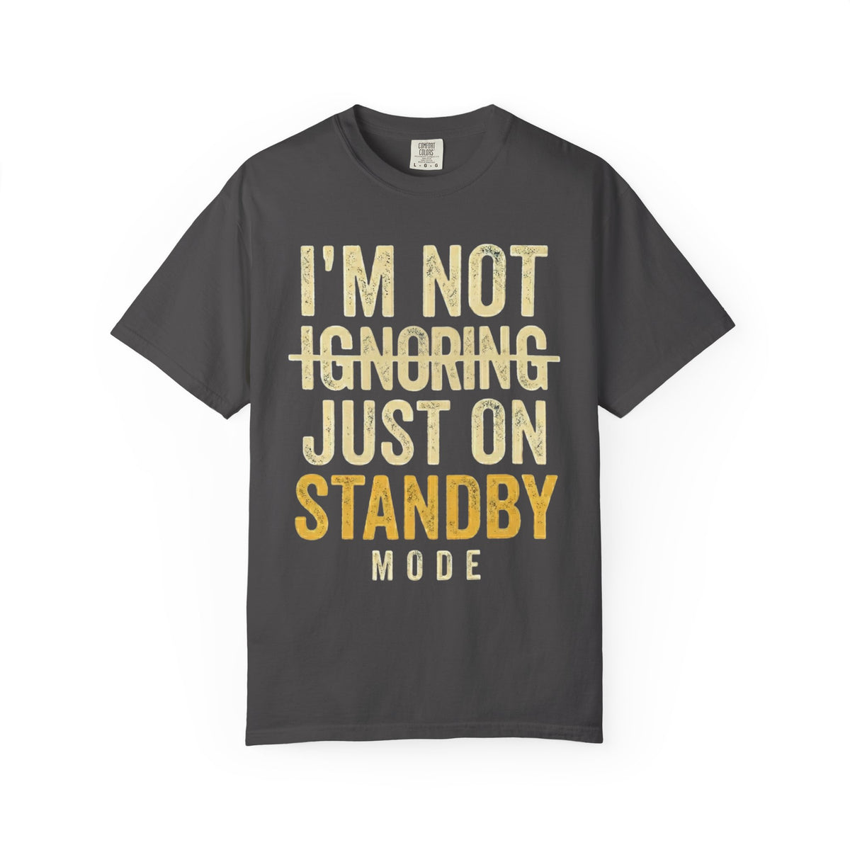 Color: Graphite | Standby Mode Unisex Garment-Dyed Tee