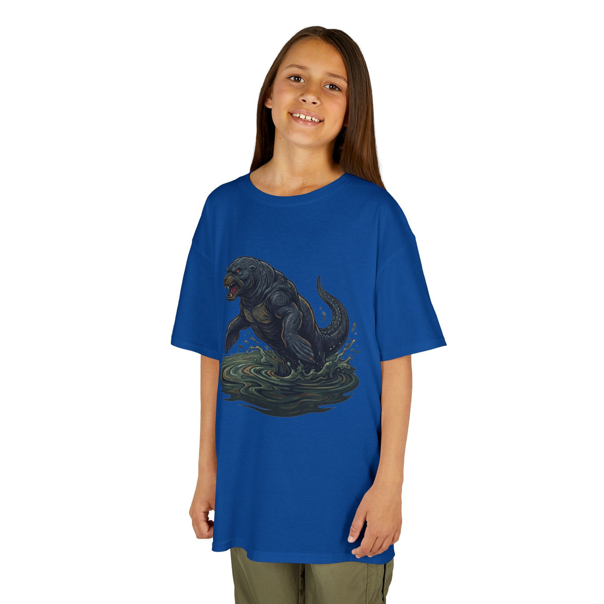 Color: Royal | Bunyip (Australian Aboriginal Mythology) Kids Tee