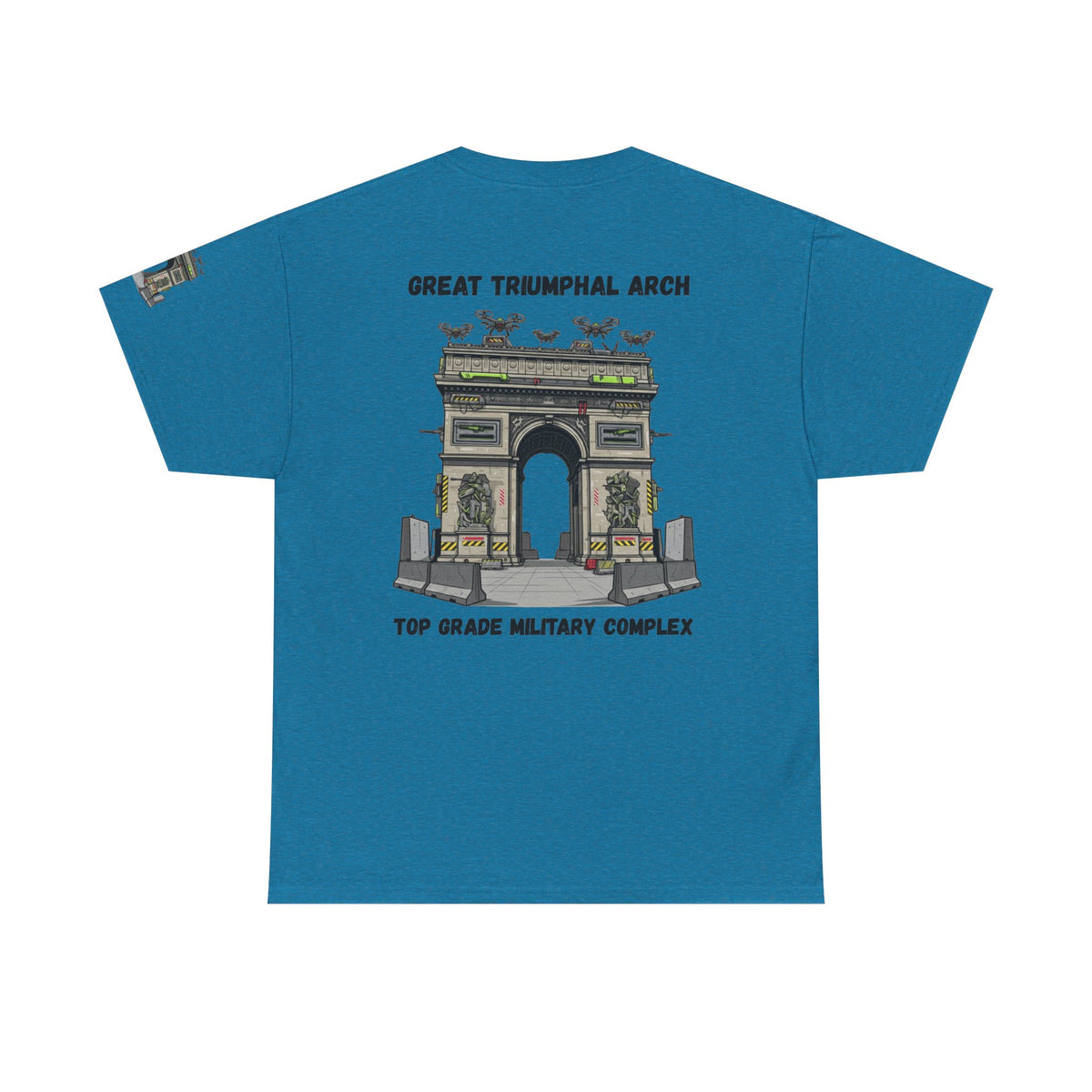 Color: Antique Sapphire | Top Grade Military Complex Premium Graphic Tee