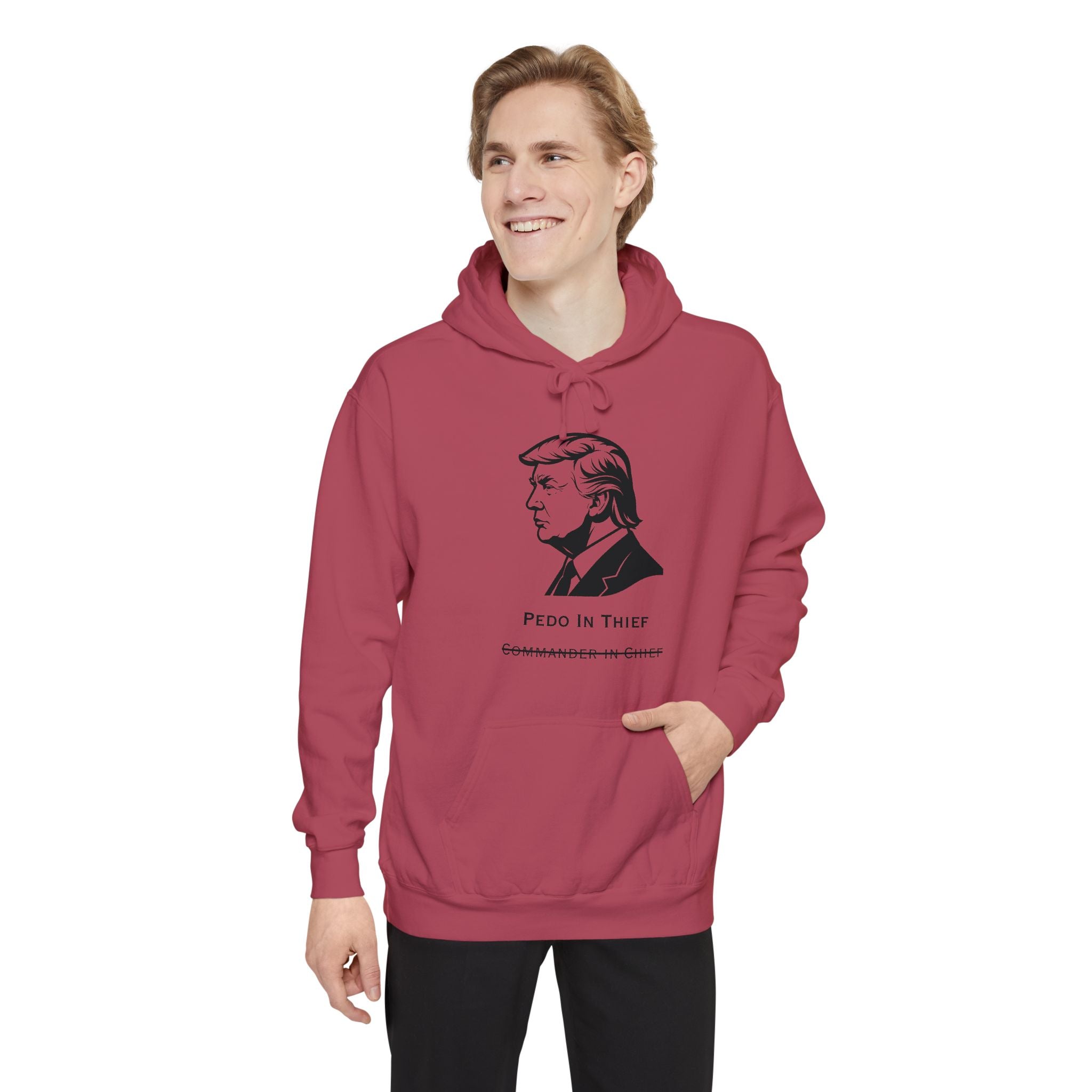 Pedo in Thief | Garment-Dyed Hoodie — AttitudeShirts