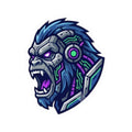 "Cyber Gorilla" Sticker