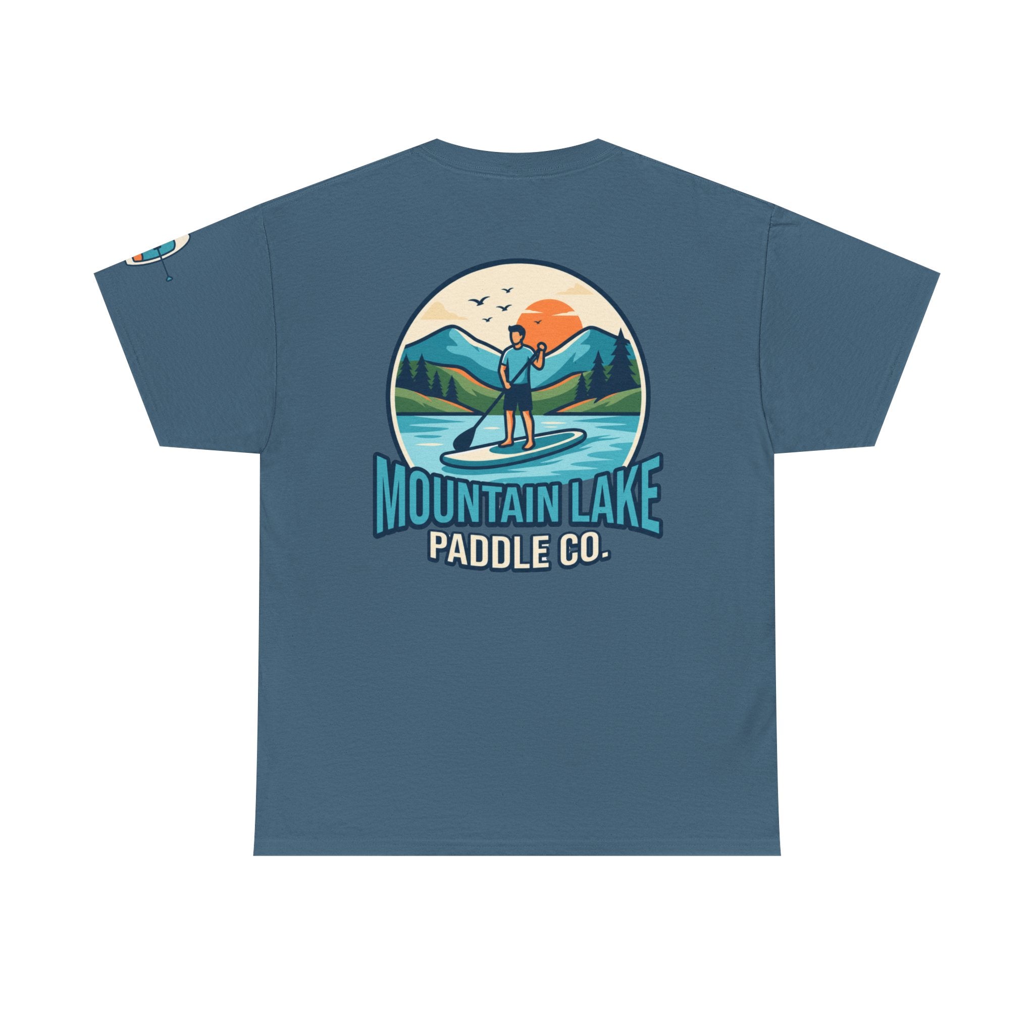 "Mountain Lake Paddle Board" Premium Graphic Tee