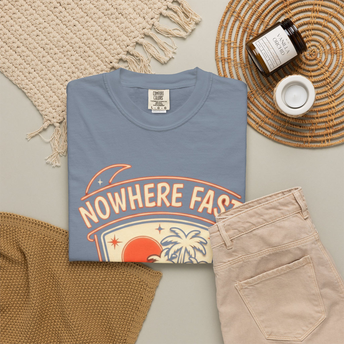 "Nowhere Fast" Unisex Garment-Dyed Tee