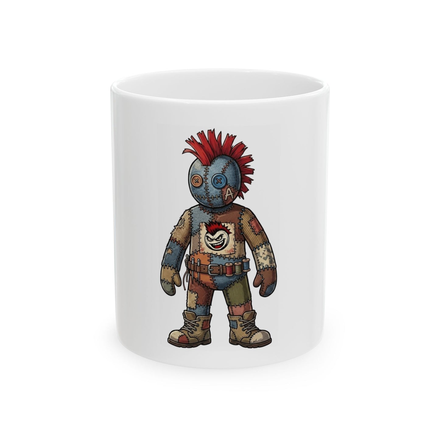 "Stitch" White Ceramic Mug
