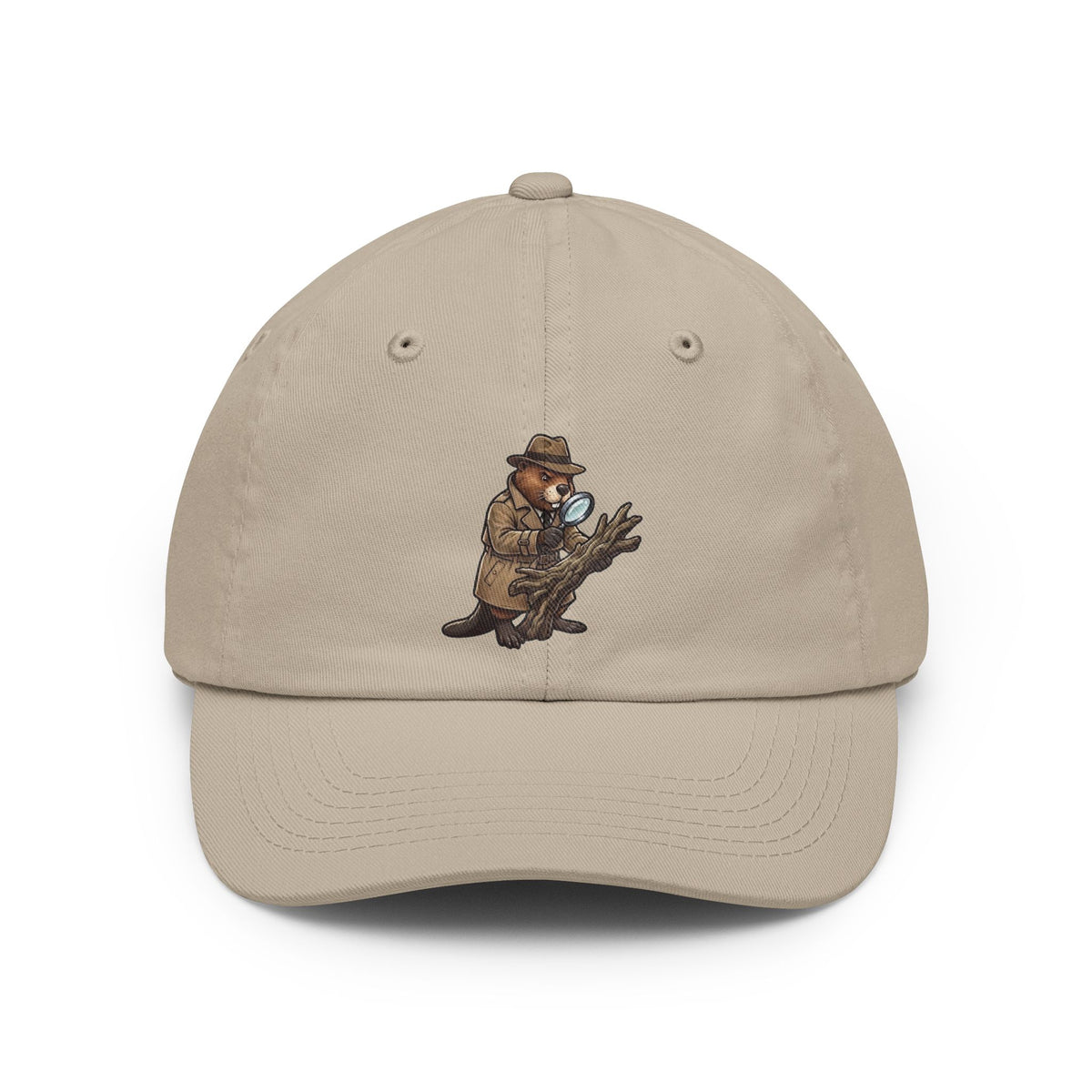 Color: Stone | I Know Hard Wood Dad Hat — Graphic