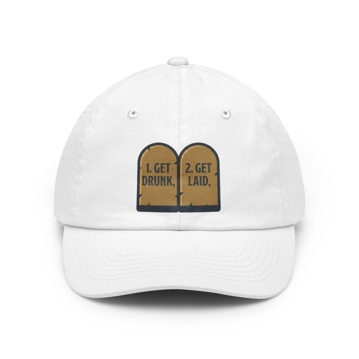 Color: White | 11th and 12th Commandment Dad Hat — -C