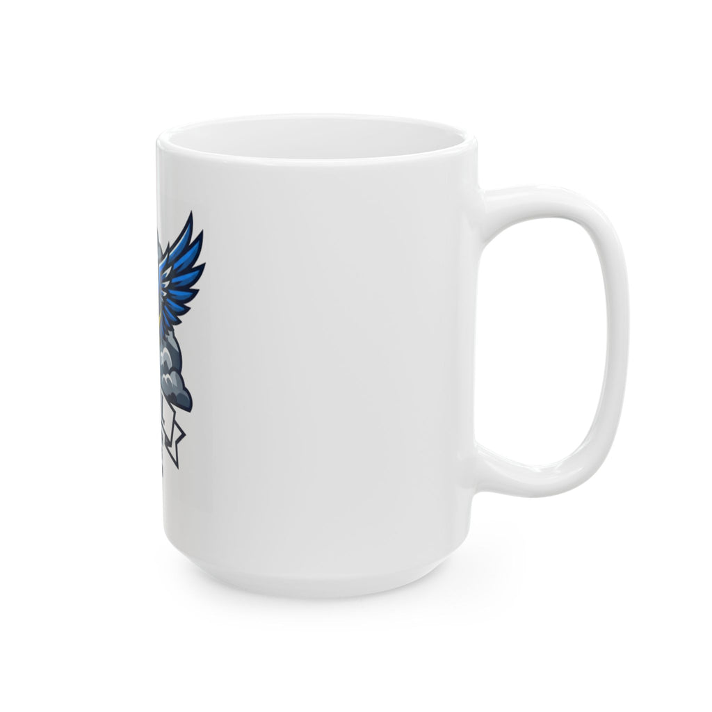 "April Legend" White Ceramic Mug