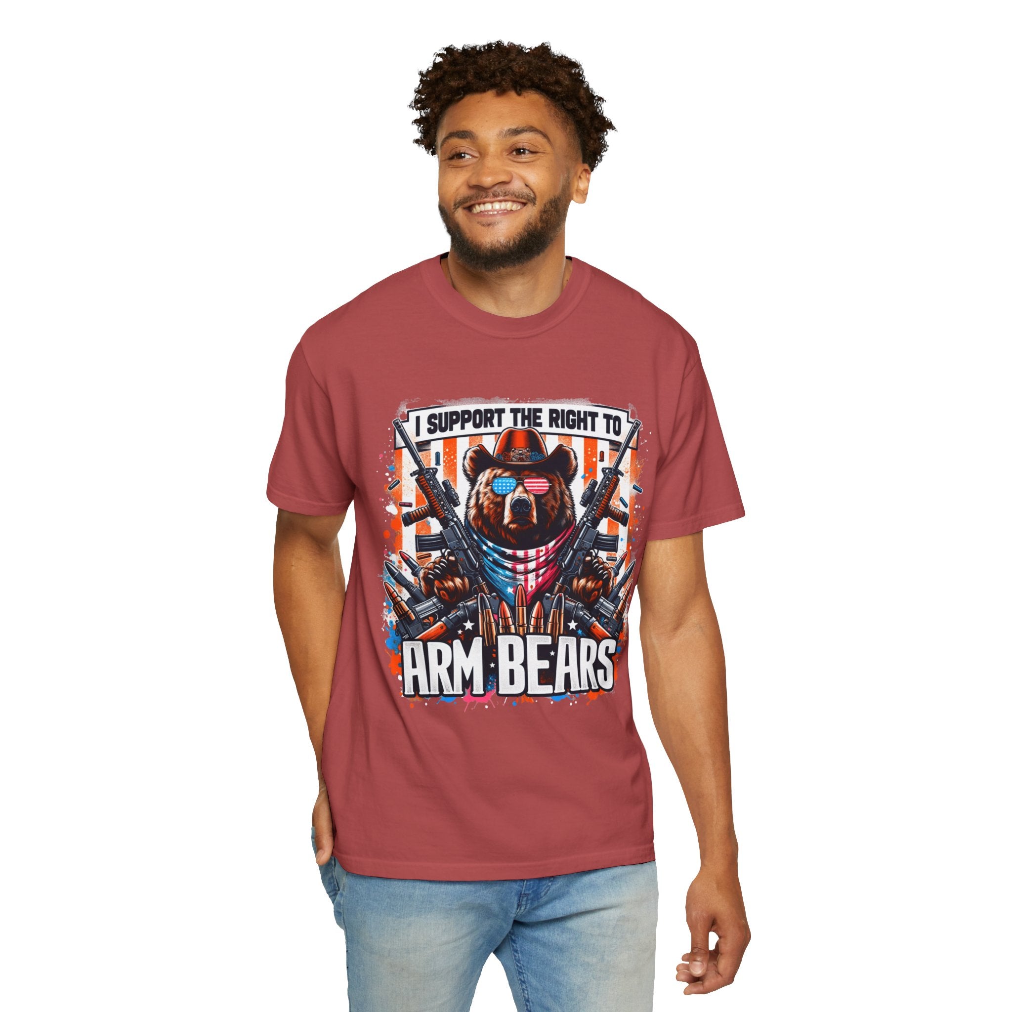 "Right to Arm Bears" Unisex Garment-Dyed T-shirt