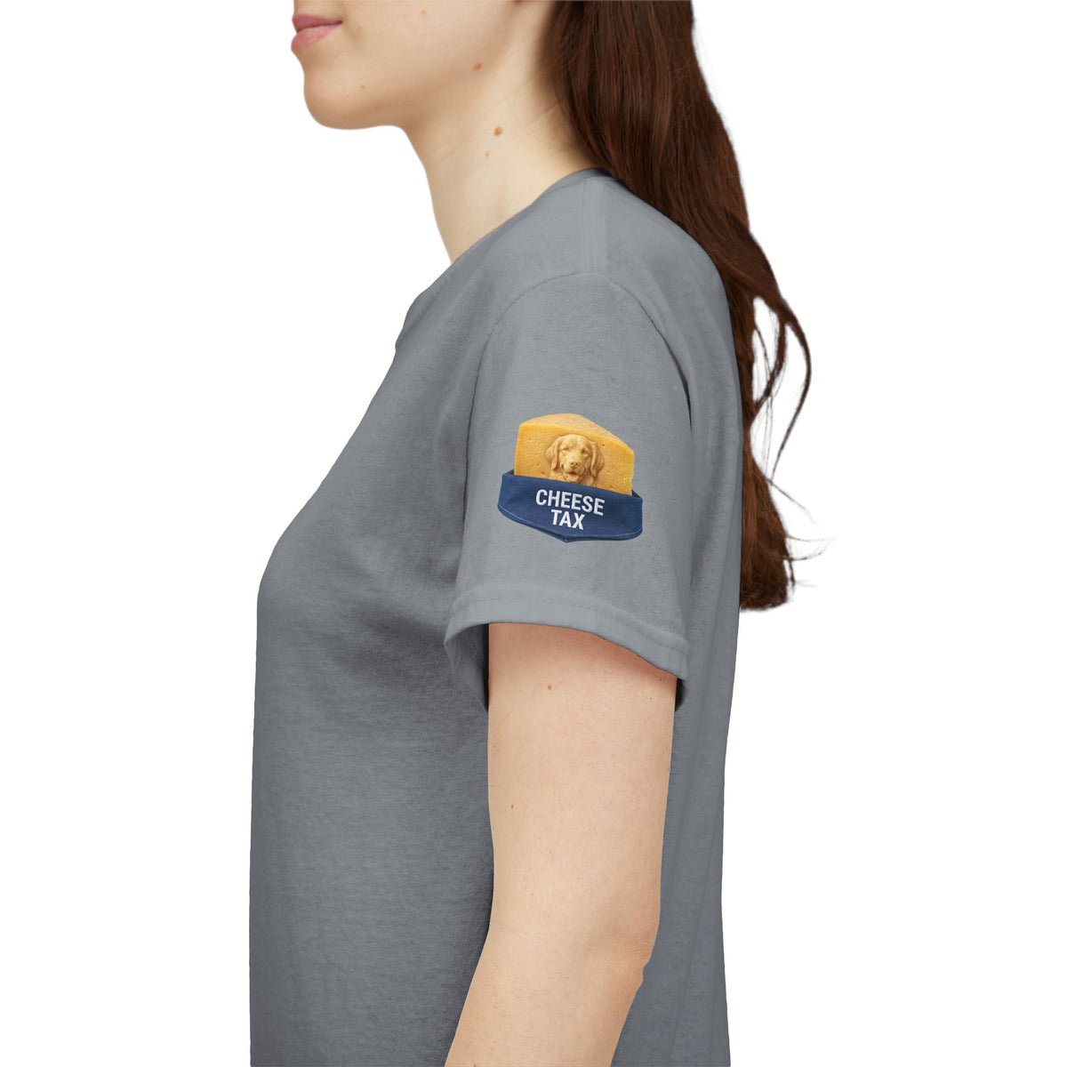 Color: Gravel | Cheese Tax Premium Graphic Tee