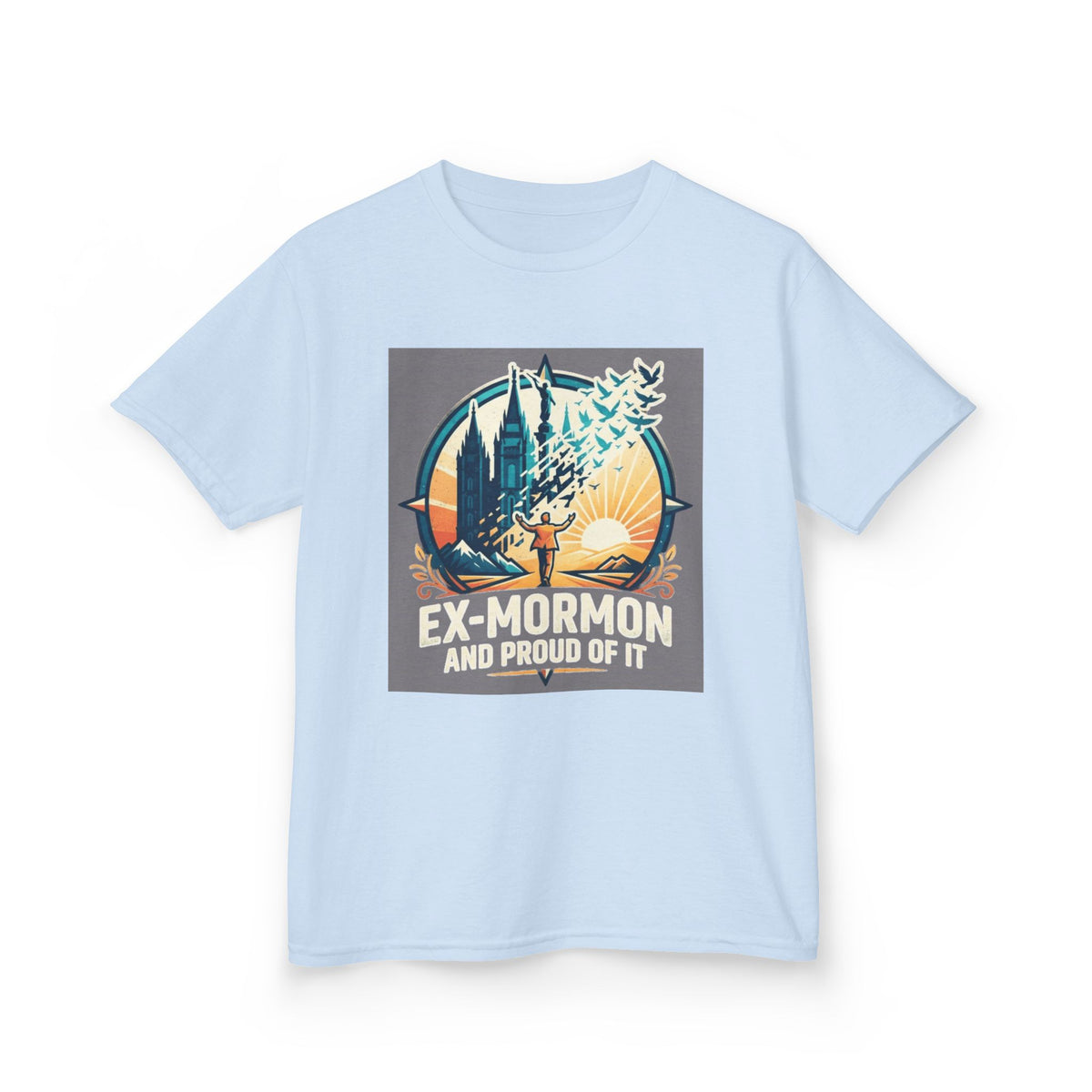 Color: Light Blue | Ex Mormon Kids Tee