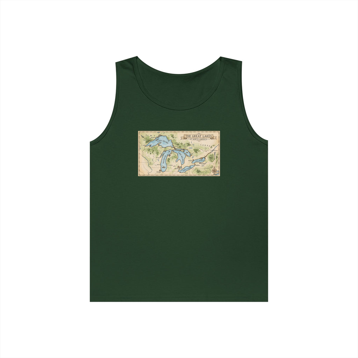 Color: Forest Green | 51st State Great Lakes Tank Top