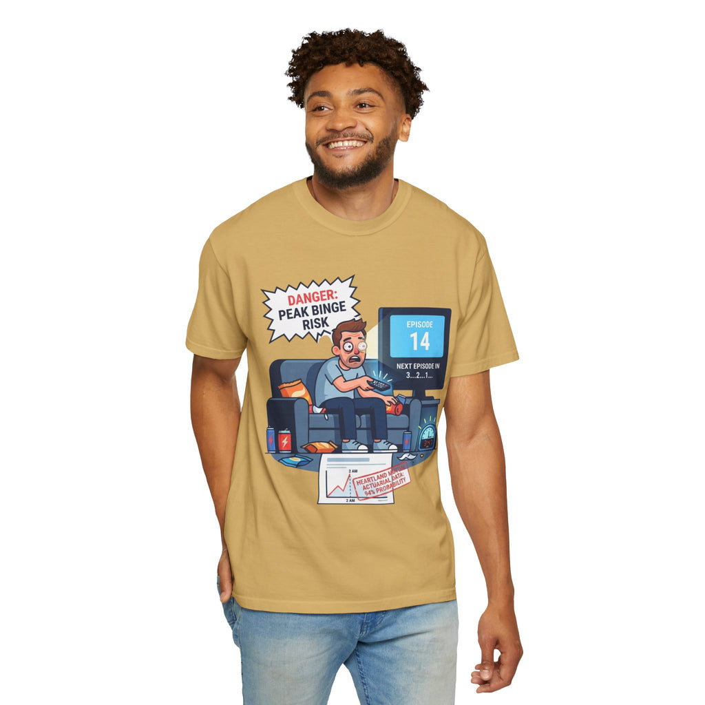 "Peak Bing Risk" Unisex Garment-Dyed Tee