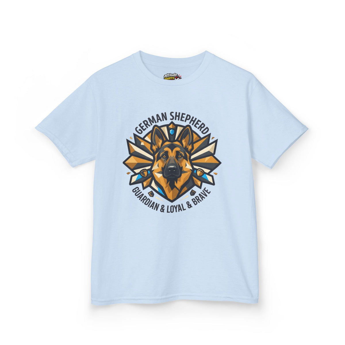 "German Shepherd Guardian Loyal Brave" Kids Tee