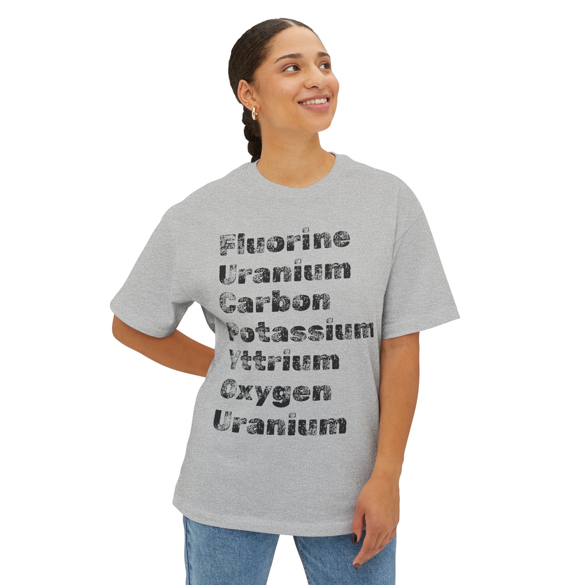 The "Periodic Salt" Tee | Fluorine Uranium Carbon Potassium Yttrium Oxygen