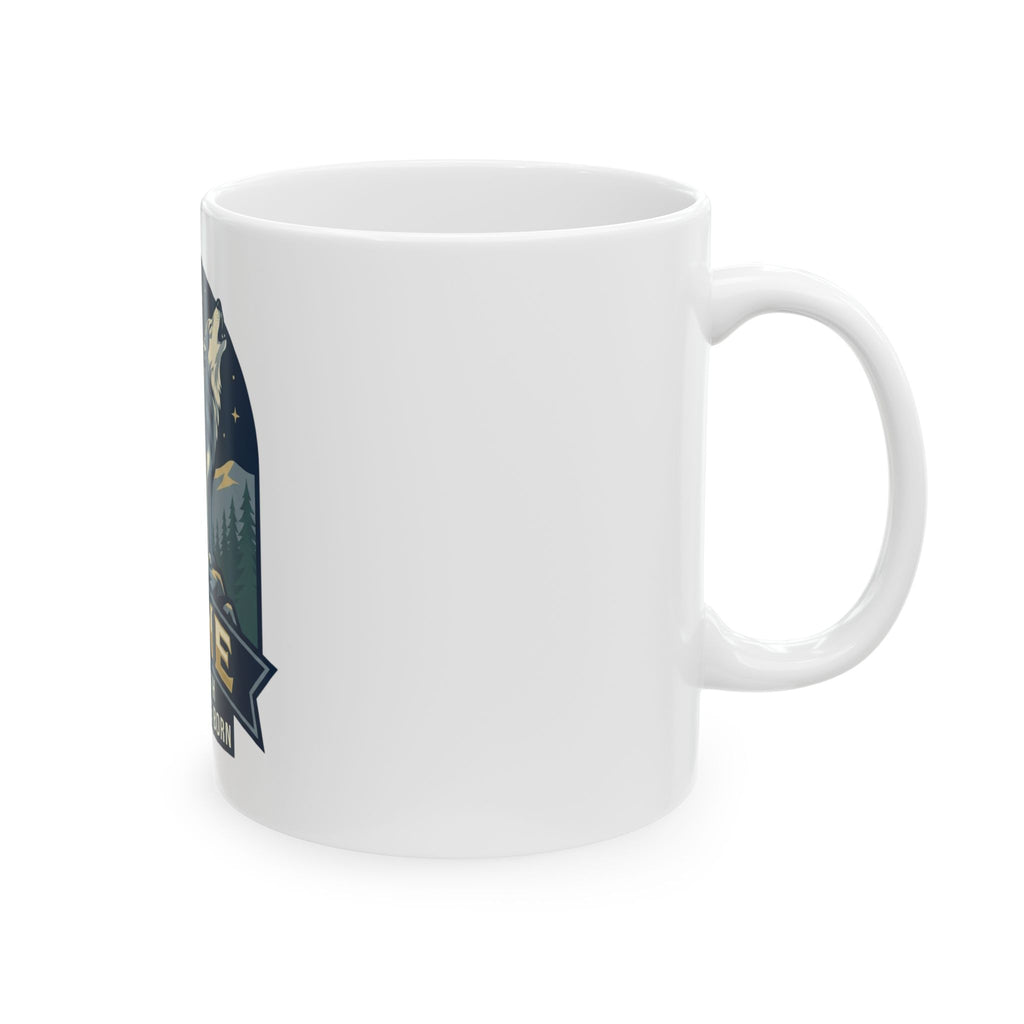 "June Legend" White Ceramic Mug