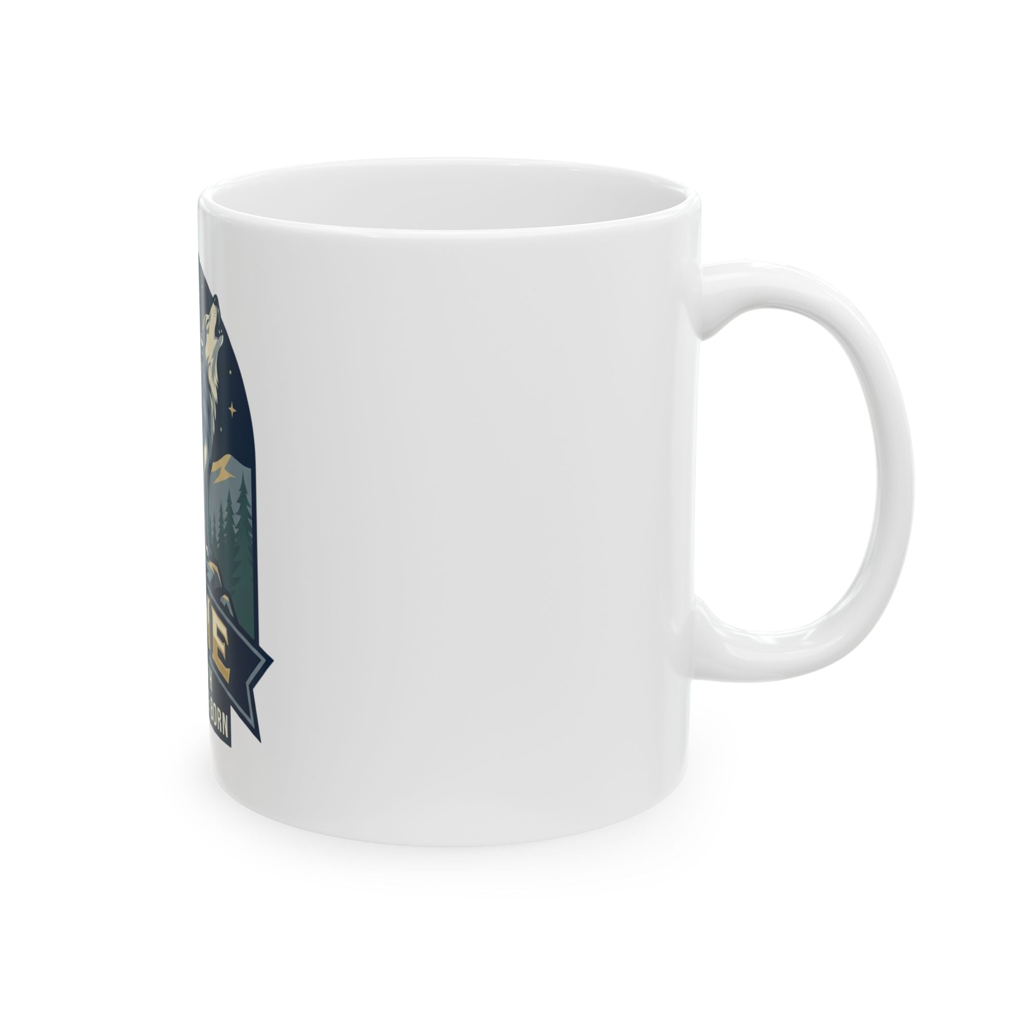 "June Legend" White Ceramic Mug