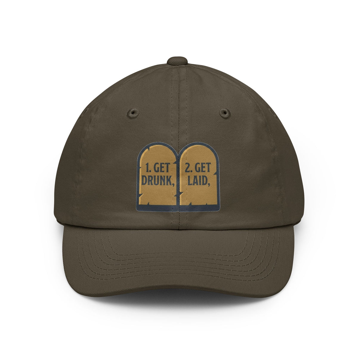 Color: Olive | 11th and 12th Commandment Dad Hat — -C