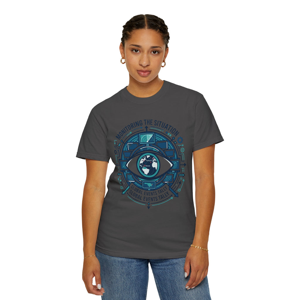 "Monitoring the Situation" Unisex Garment-Dyed Tee