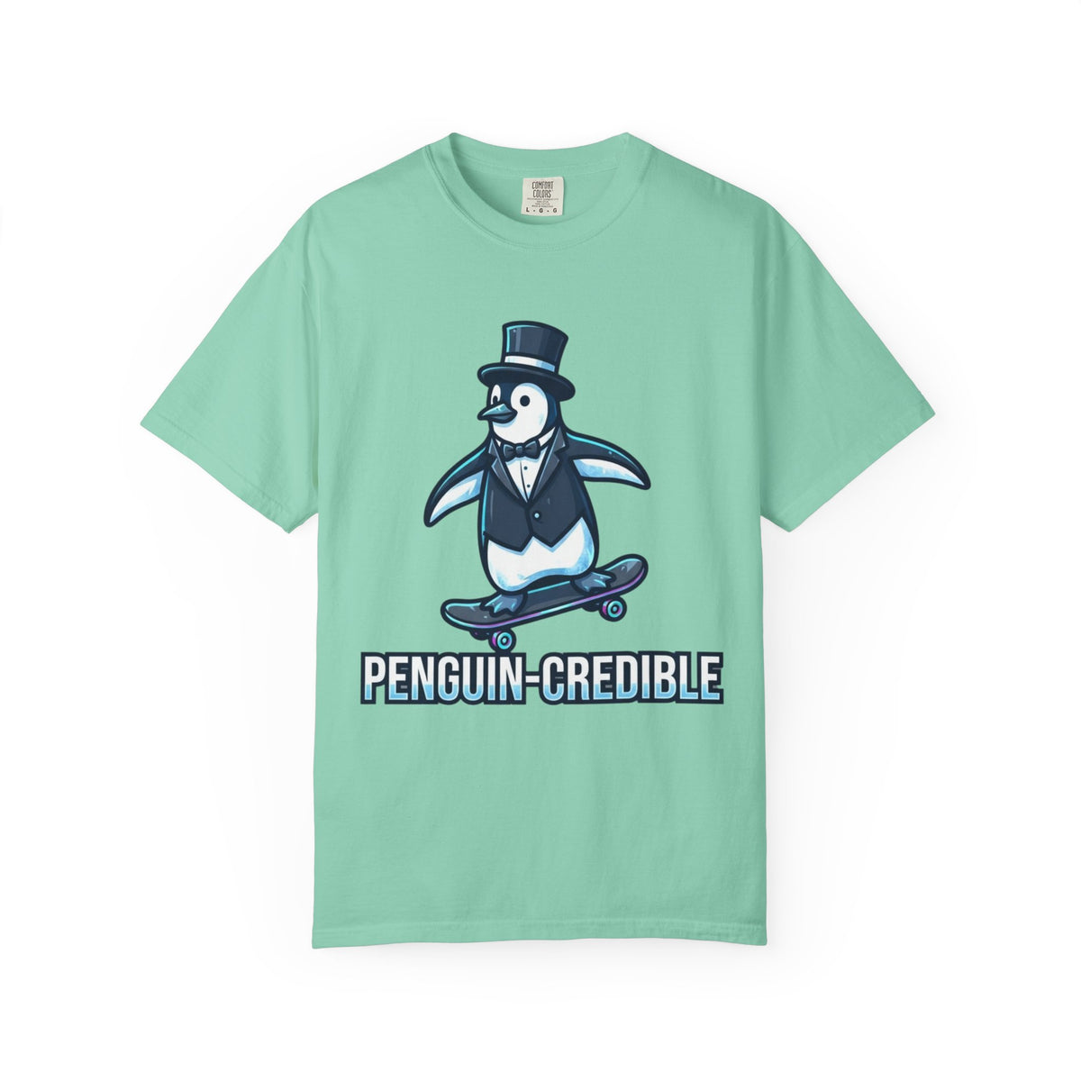 "Penguin Credible" Unisex Garment-Dyed Tee