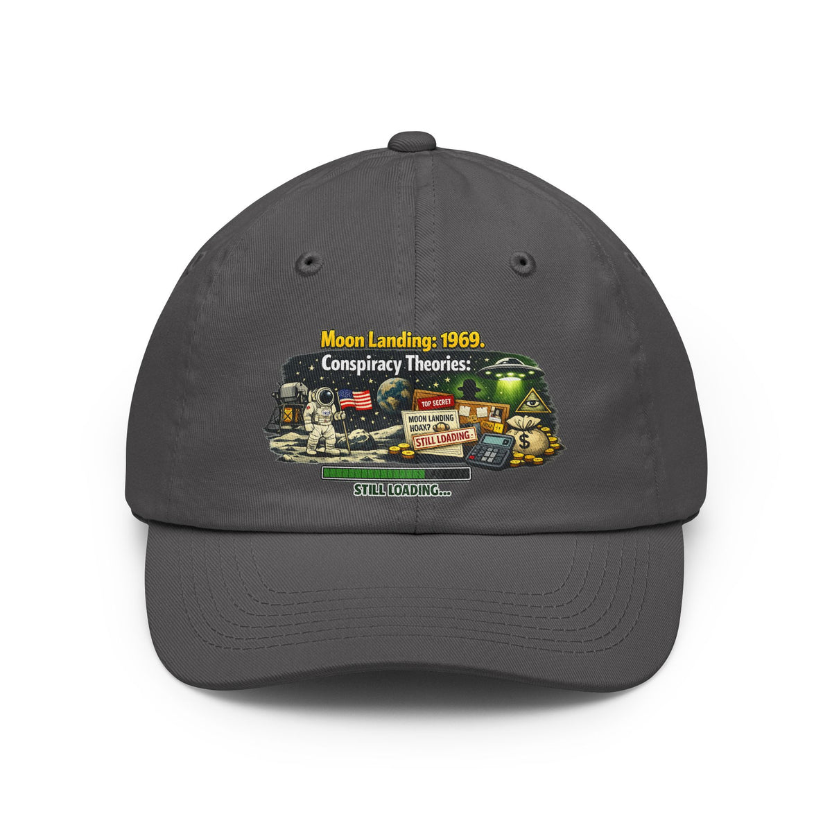 Color: Charcoal | Moon Conspiracy Dad Hat